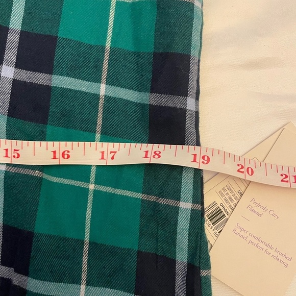 NWT Stars Above size small plaid green button up pajama shirt - Picture 9 of 12